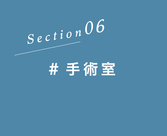 Section06 #手術室